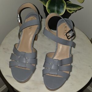 Lauren Ralph Lauren Gray Strappy Sandals